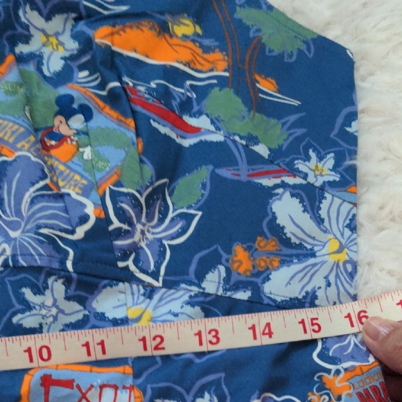 Disney Blue Tropical Print Mini Dress - Picture 12 of 16